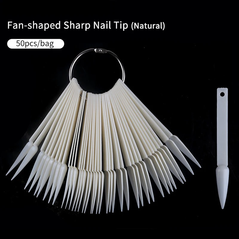50 шт. натуральные/прозрачные накладные ногти | Красота и здоровье