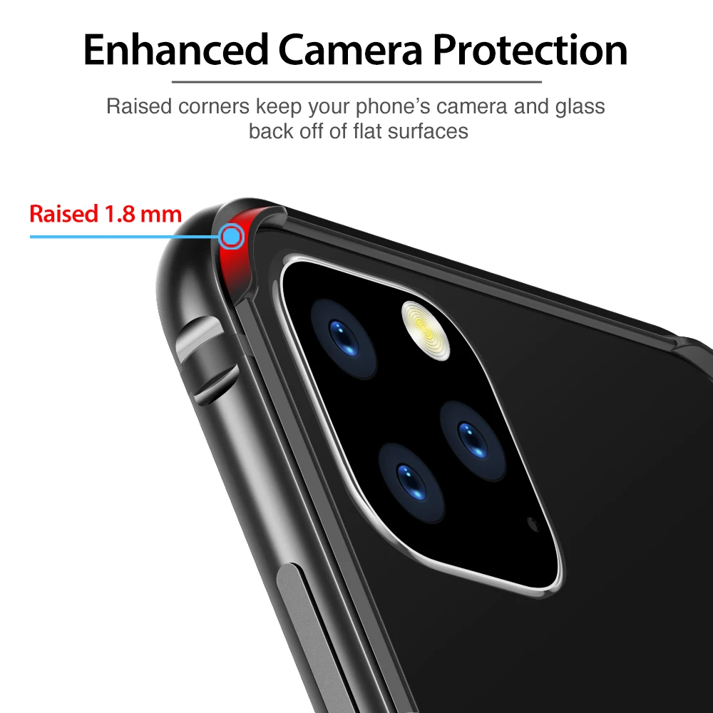 Алюминиевый бампер гибкий силиконовый чехол для iphone 11 Pro Max XS Max XR Роскошный Жесткий металлический каркас для iphone 6 7 8 Plus XS Max x 11