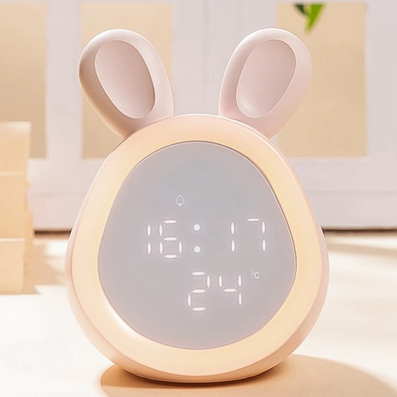 Цифровой светодиодный будильник в форме заячьи ушек|Будильники| |