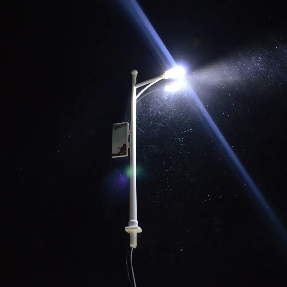 Уличный свет 1:100 Масштаб реклама лэмппост железнодорожный поезд макет диорама