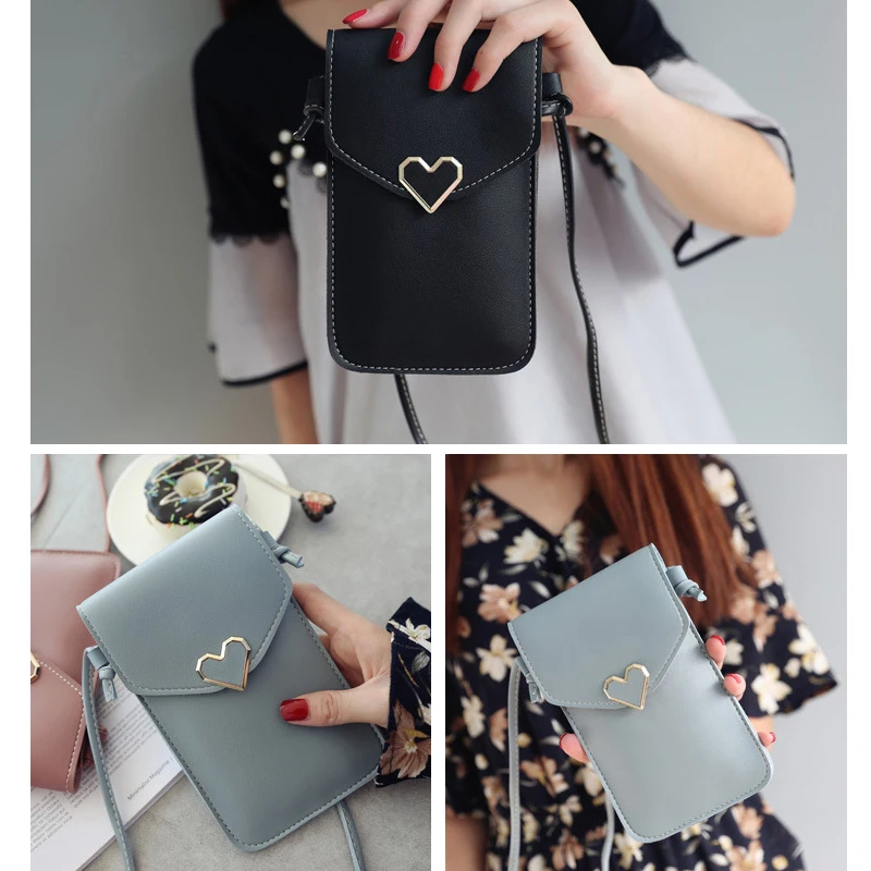 Женская сумка DXH для телефона 2019 кошелек монет через плечо девочек милый