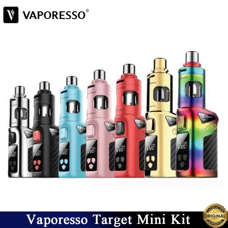 Оригинальный Vaporesso Target Mini Kit вейп и 40 Вт TC Box Mod 2 мл бак Guardian 1400 мАч встроенный