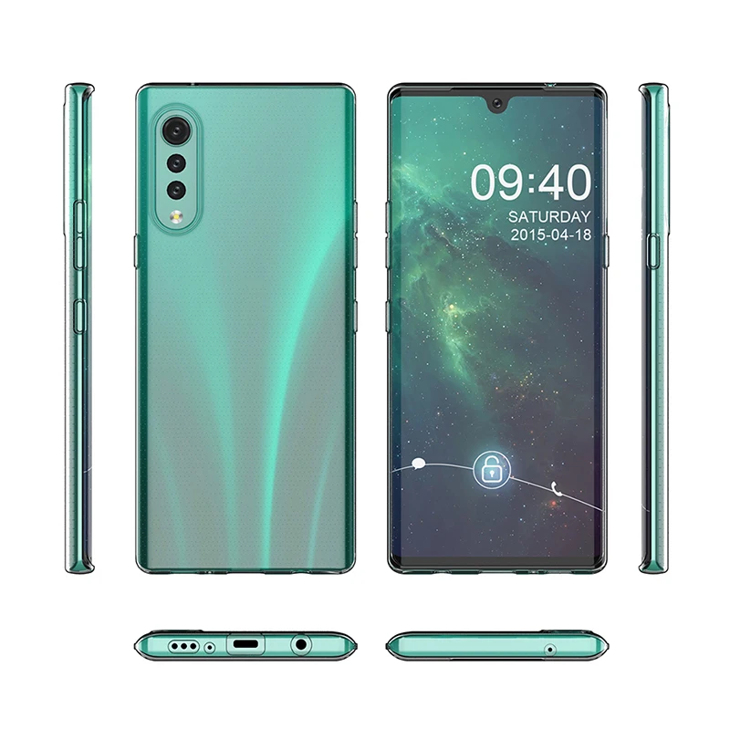 Ultrathin Transparent Phone Cases for LG Velvet G9 ThinQ 4G 5G Soft TPU Full Protective Clear Mobile Back Cover LGVelvet Housing