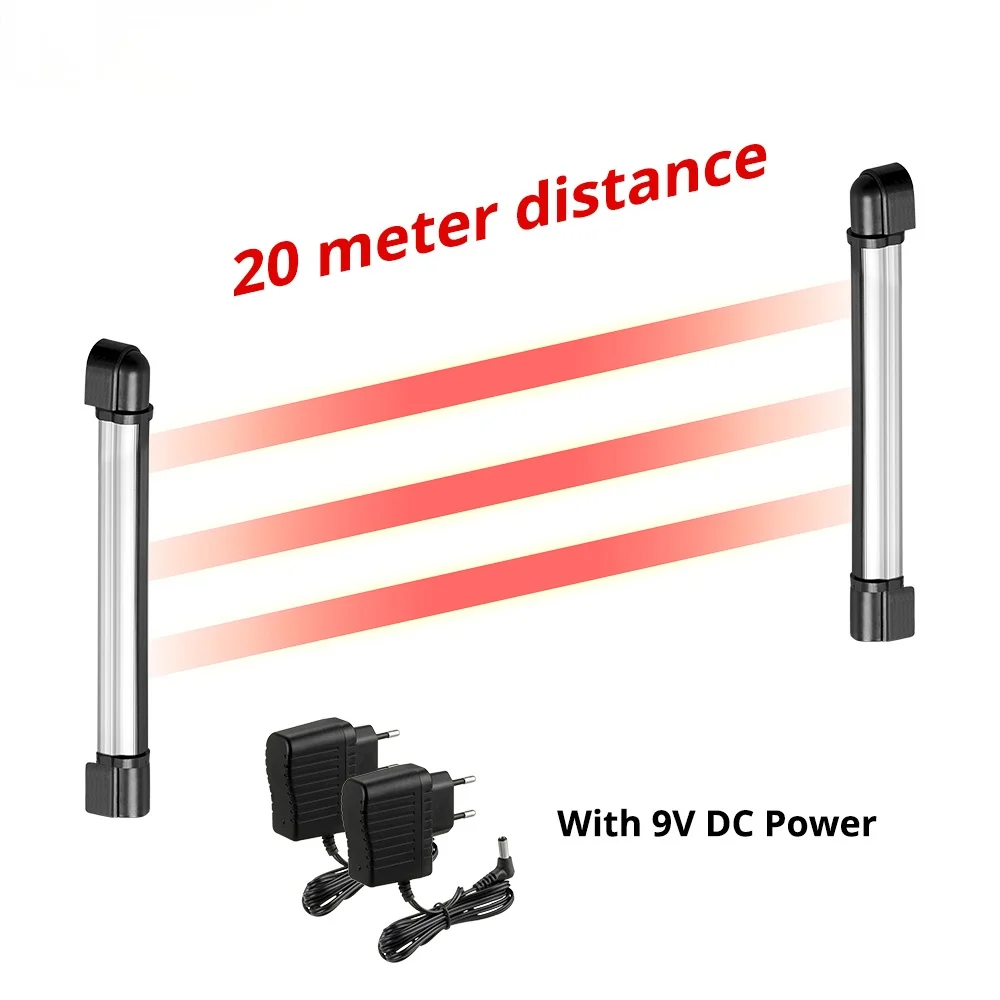 

Wireless Anti-pet 433Mhz IR Beams Infrared Barrier Detector 20 Meters For Home Yard Door Gate Alarm System 433MHz