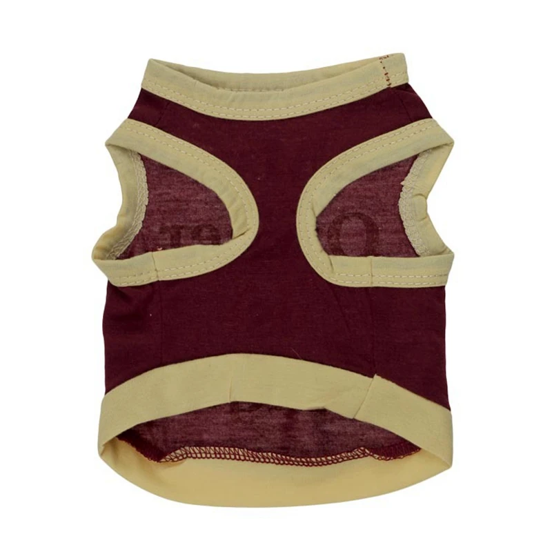 Летняя одежда для маленьких собак рубашка хлопковый жилет домашних животных