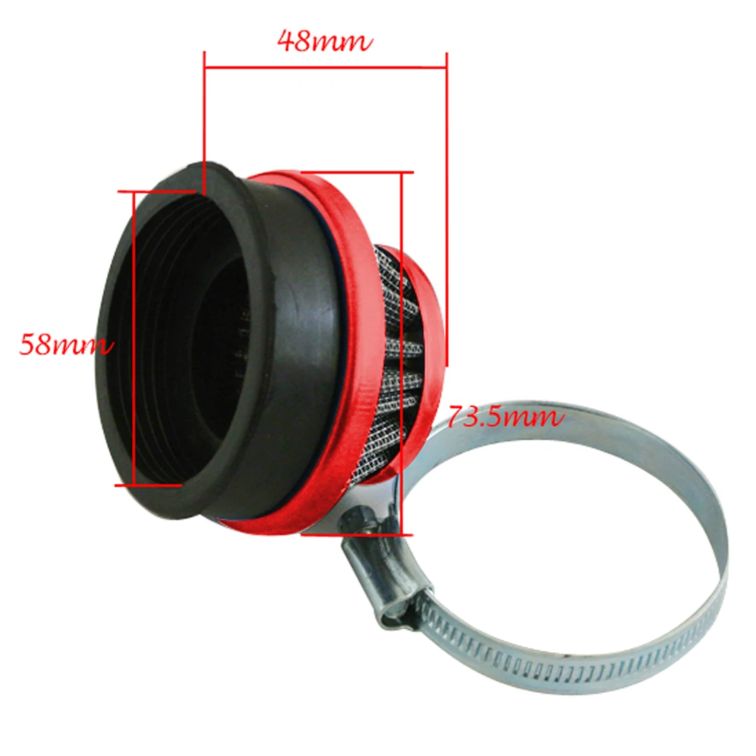 Глушитель выхлопной и красный воздушный фильтр подходит для 66/80cc 2 тактный