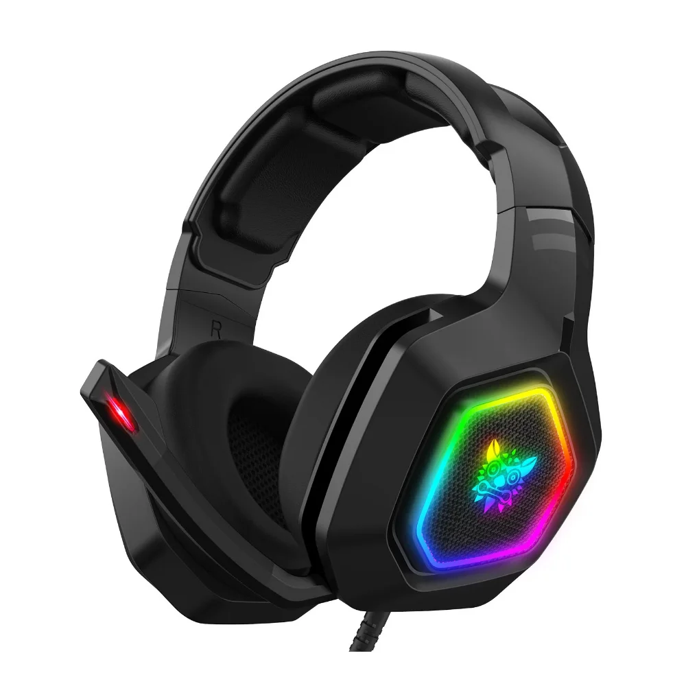 

Onikuma K10 Professional Gaming Headset RGB Backlight PC/PS4/XBOX Wired headset Noise Cancellation With MIC Stereo For Gamer