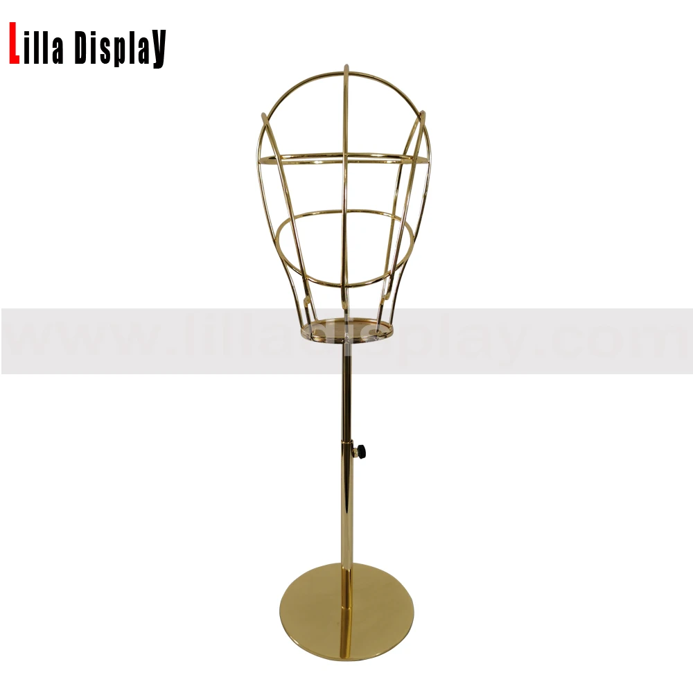 Женский манекен lilladisplay L03 с регулируемой высотой и золотистой проволокой
