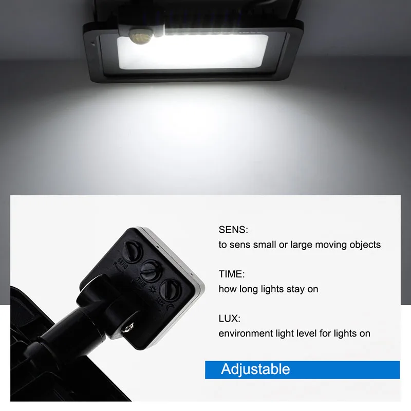 

PIR Motion Sensor Flood Light LED 50W 100W 10W 20W 30W Spotlight AC220V Waterproof Floodlight For Garden Wall Street Light