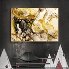 Абстрактная Золотая Картина на холсте красочный мраморный узор настенный художественный плакат печать для современной гостиной интерьер домашний декор