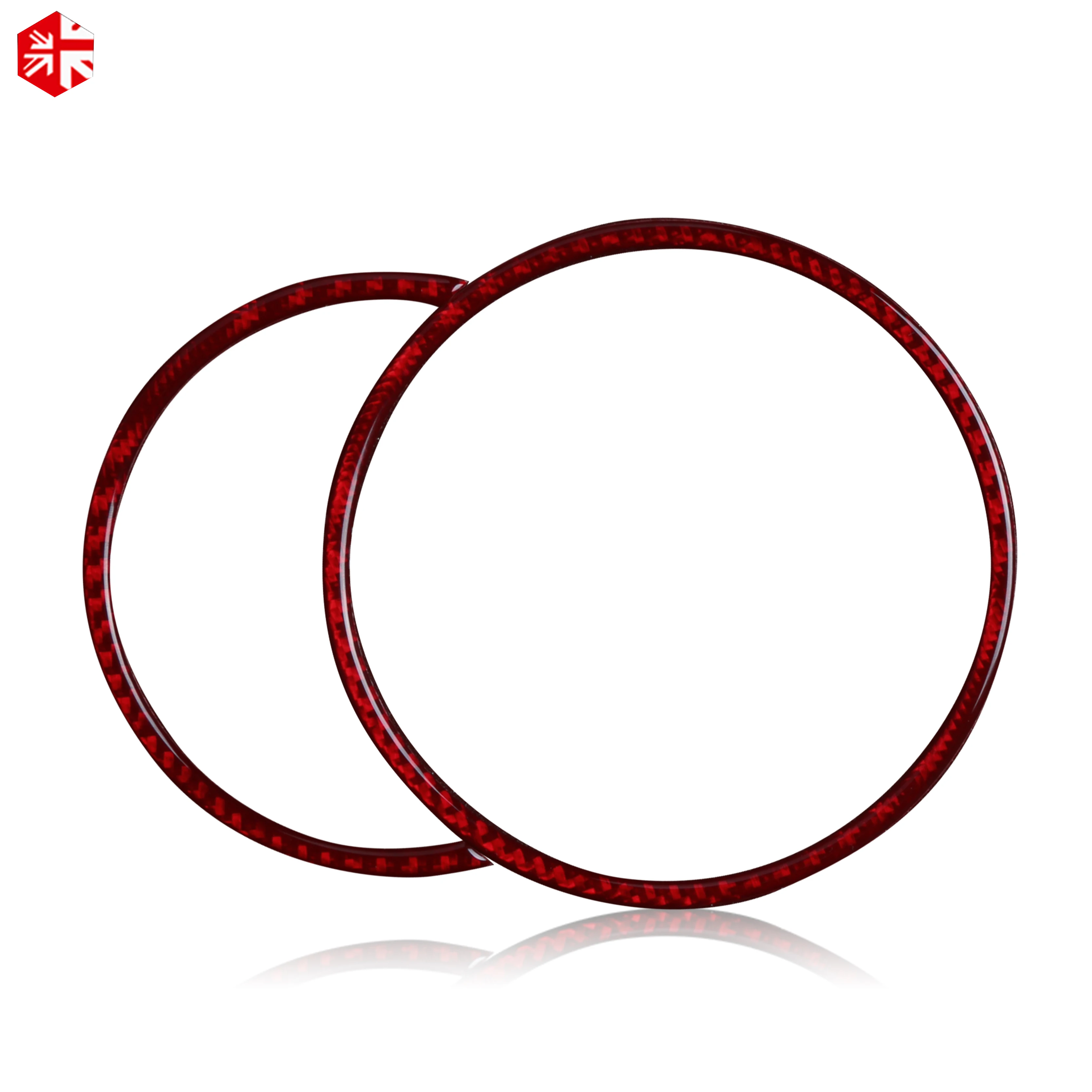 Автомобильная центральная консоль из углеродного волокна с кольцами и