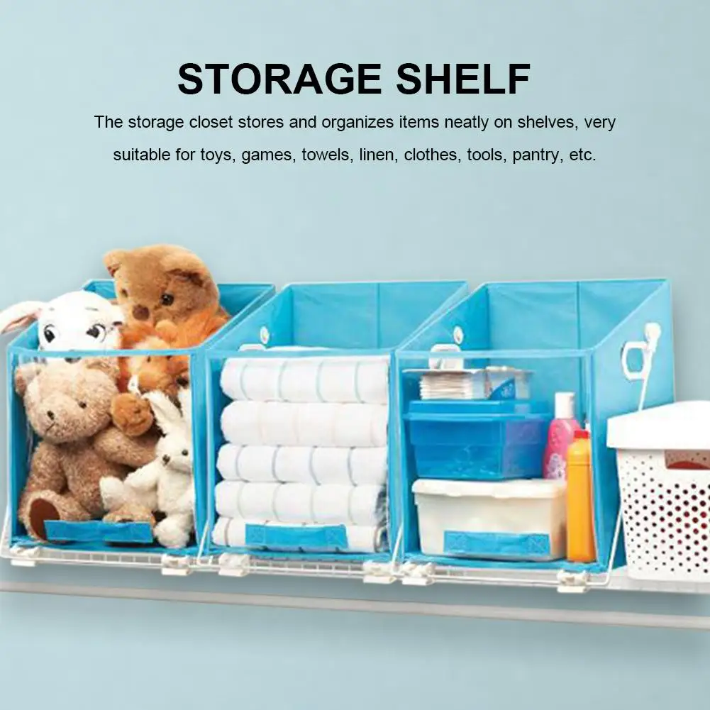

Folding Closet Cabinet Wardrobe Storage Rack Shelf Sundries Container Organizer Home Storage Organization Lightweight Durable