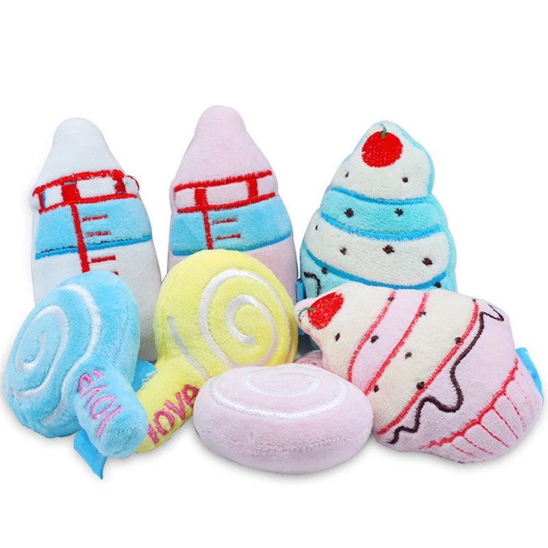 

Dorakitten Dog Chew Toy Cute Plush Puppy Teething Toy Simulated Milk Bottle Toys Dog Squeaky Toy Pet Interactive Toy
