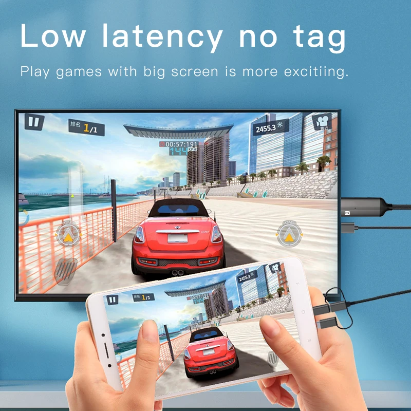px new 1080p full hd 3 in 1 hdmi compatible cable lightning type c to mhl cable micro usb adapter phone to tv projector free global shipping