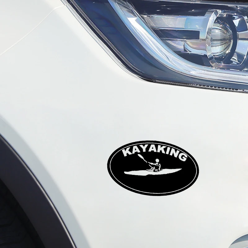 

Car Stickers Stylish and Interesting KAYAKING Decoration Accessories Decals Creative Sunscreen Waterproof Black /White,15cm*9cm