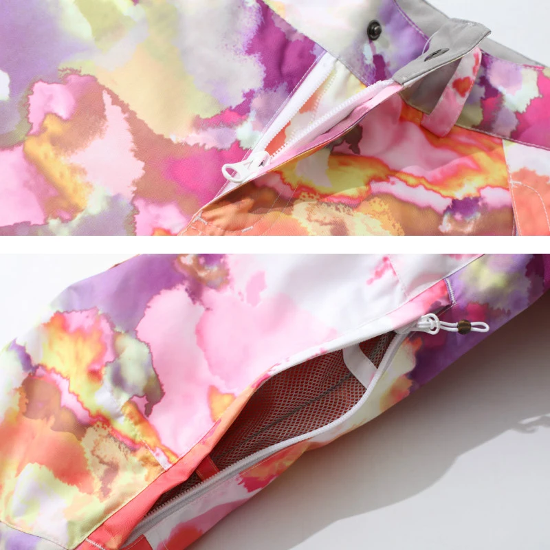 Комбинезон GSOU для сноуборда женские Зимние непромокаемые ветрозащитные дышащие