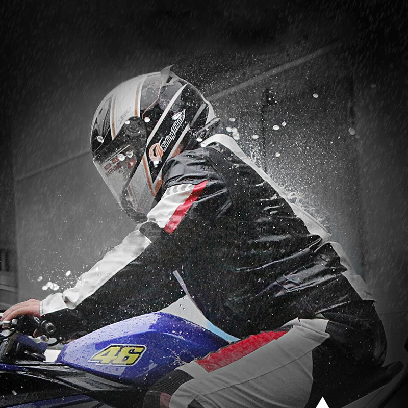 Мотоциклетные гоночные куртки тела Защита брюки Водонепроницаемый одежда для