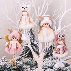 Плюшевый Кукла-ангел, подвеска на рождественскую елку, украшения для дома, новогодний подарок для девочек, подарок для детей, Рождество