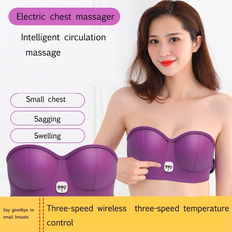

Multifunctional Electric Breast Massage Bra Vibration Massage Breast Enlargement Enhancement Breast Heating Stimulation Machine