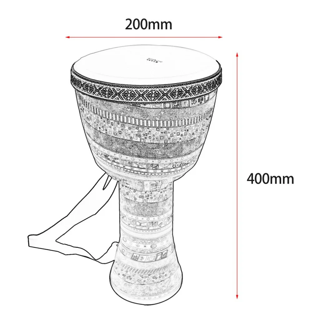 8 дюймов Djembe перкуссионный музыкальный инструмент классический Африканский