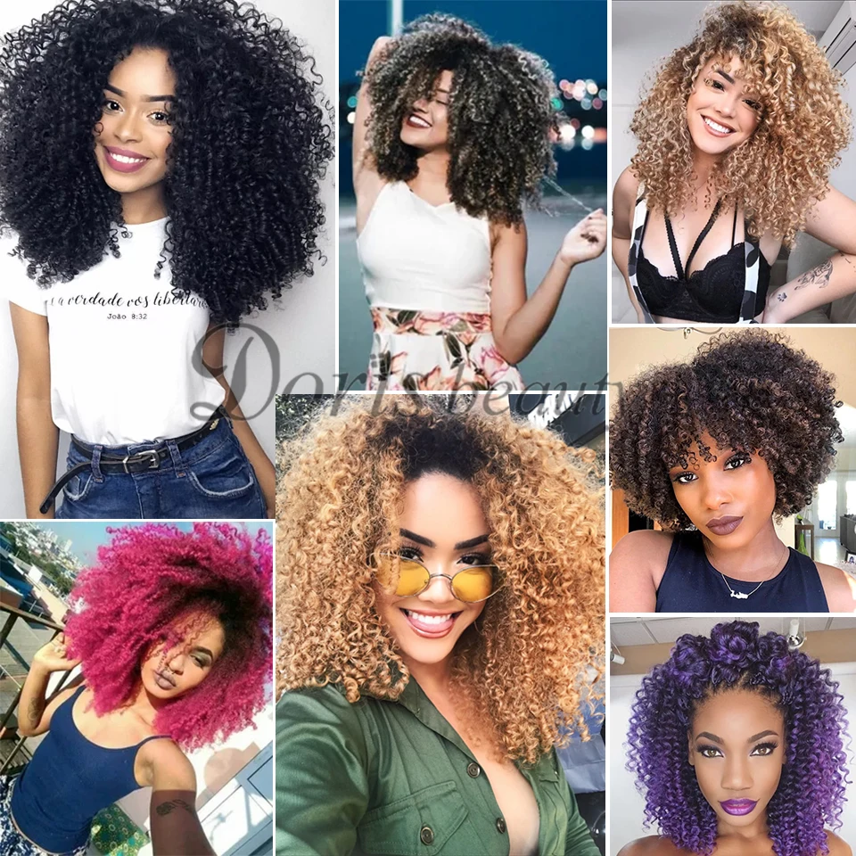 Косички Doris Beauty Marley кудрявые волосы 8/12 дюйма Омбре синтетические косички крючком