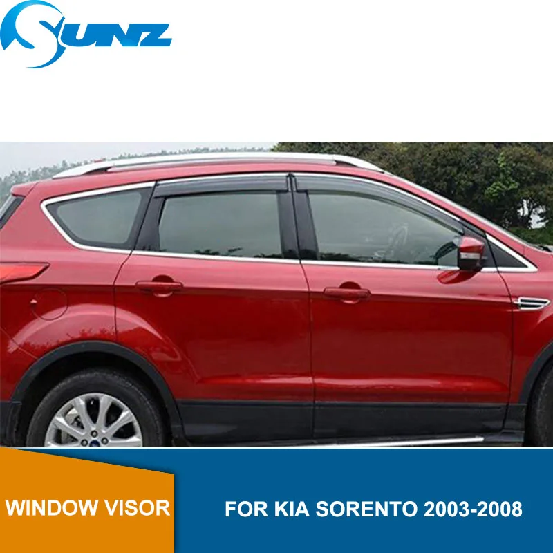 Защита от дождя на окно автомобиля для KIA SORENTO 2003 2004 2005 2006 2007 2008 оконный козырек вентиляционные шторы Защита от солнца и дождя Защита от солнца