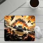Маленький коврик для мыши World of танки, игровые аксессуары, скоростной коврик для клавиатуры, Настольный коврик для ПК, нескользящий, для офиса, настольного геймера, резиновый милый коврик для мыши