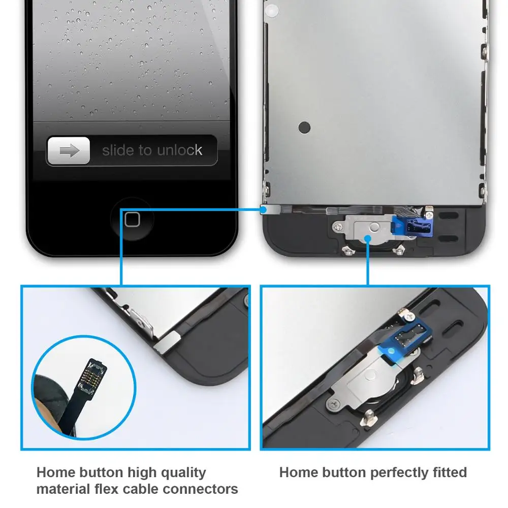 AAA + полная сборка жк экран для iPhone 5 5S 5C 6 6S Plus дисплей сенсорный дигитайзер рамка с