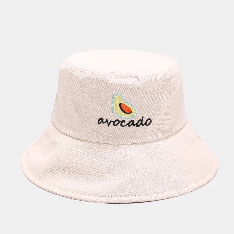 Панама с авокадо и вышивкой модная уличная дорожная шапка для рыбалки походов