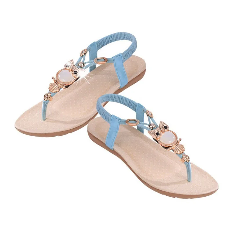 

Free shipping Woman's shoes Sandals the new summer Bohemia toe flat to flat with large size foreign trade sandals female