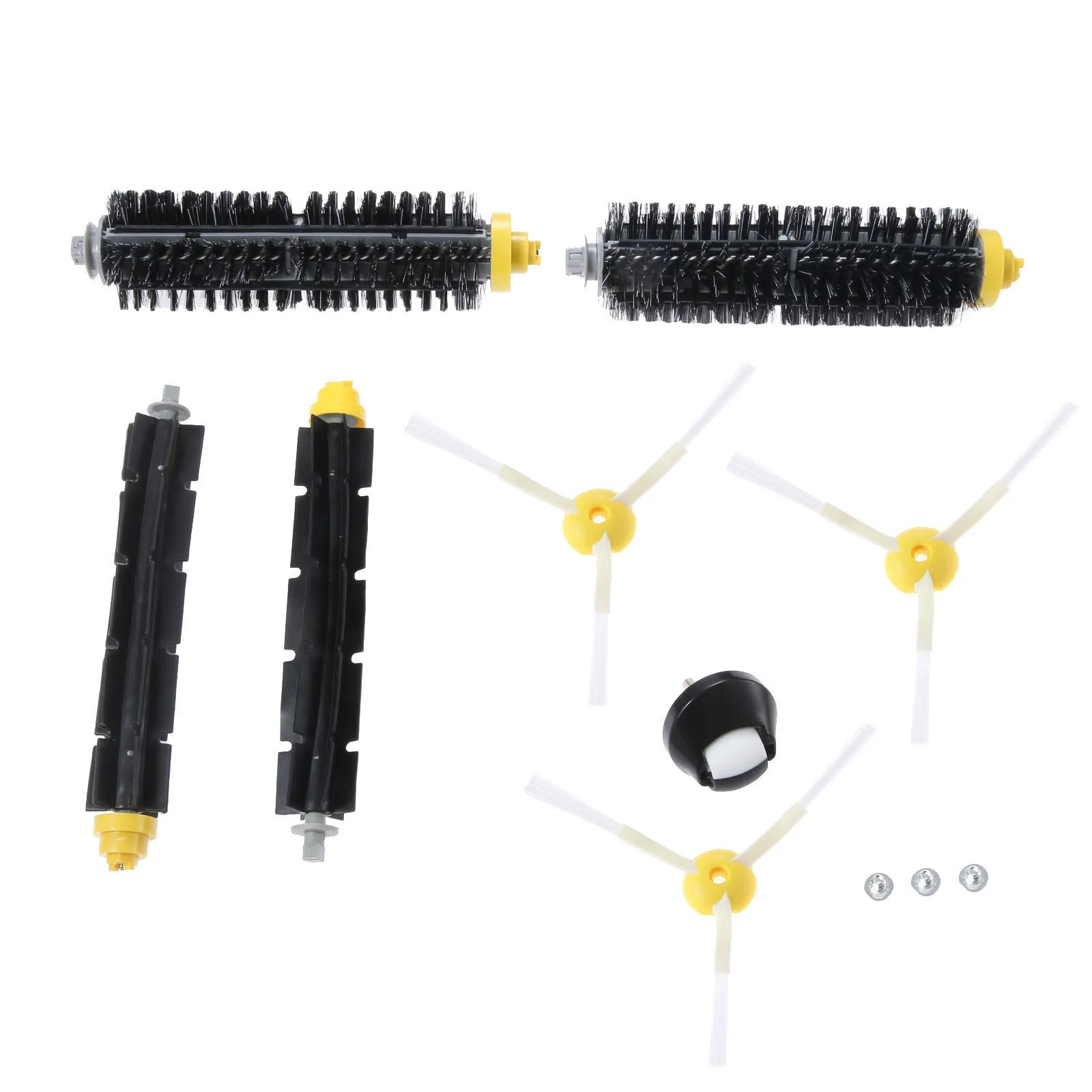 

8pcs/kit Vacuum Cleaning Robots Replacement fits for 600/700 Series Bristle Brush Beater Brush 3-armed Side Brush Castor Wheel