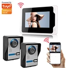 Умный дверной звонок Tuya 1080P, беспроводной Wi-Fi видеодомофон, дистанционное управление через приложение, дверной звонок, IP-камера, монитор безопасности дома