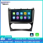 Автомобильный мультимедийный плеер для Mercedes Benz C Class W203 C200 C230 C240 C320 C350 CLK W209 2005-2009 2 Din Android 10 GPS Авторадио