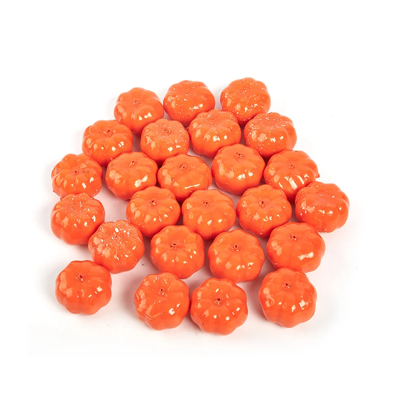 

25Pcs Mini Artificial Pumpkin Fake Simulation Vegetabl Decoration Halloween Prop