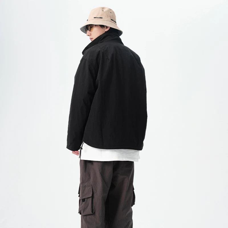 

KB 2021 Cargo Distinctive Jackets Streetwear Hip Hop Buckles Military Block Patchwork Coats Mens Fashion Harajuku Tops Outwear