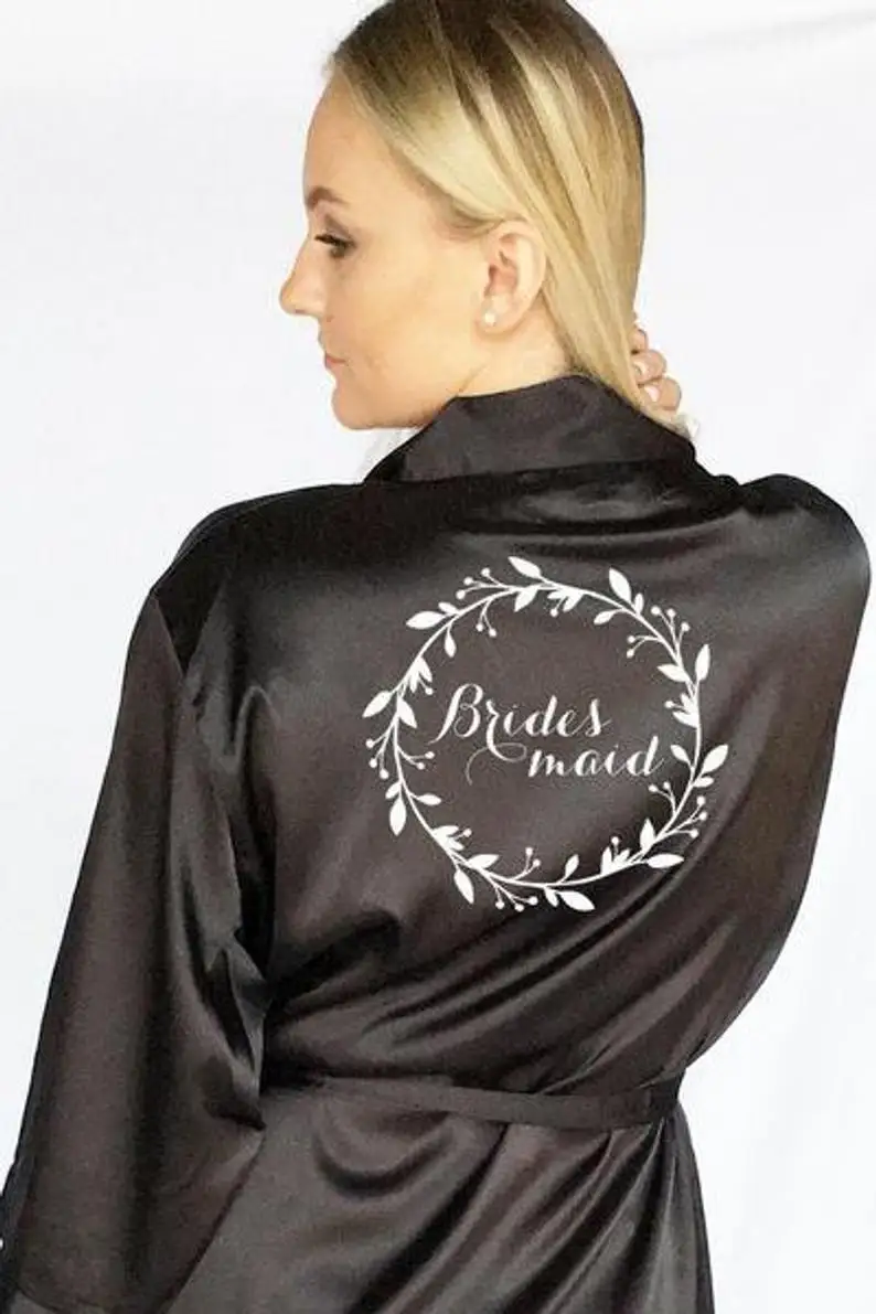 Халаты для подружек невесты халат индивидуальный халаты свадебной вечеринки