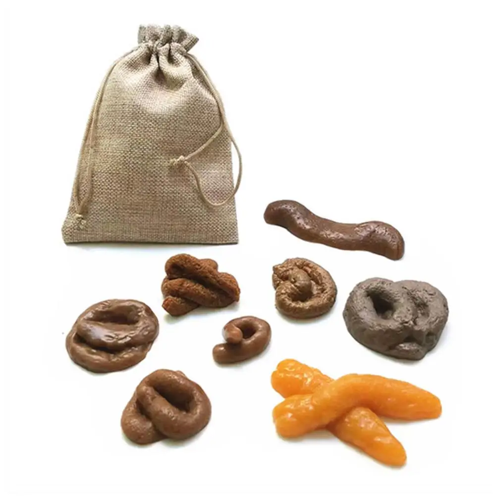 

Fake Poo Toys Set Realistic Shit Gift Funny Toys Fake Poop Piece Of Shit Halloween Prank Toys With Storage Bag Gag Gift