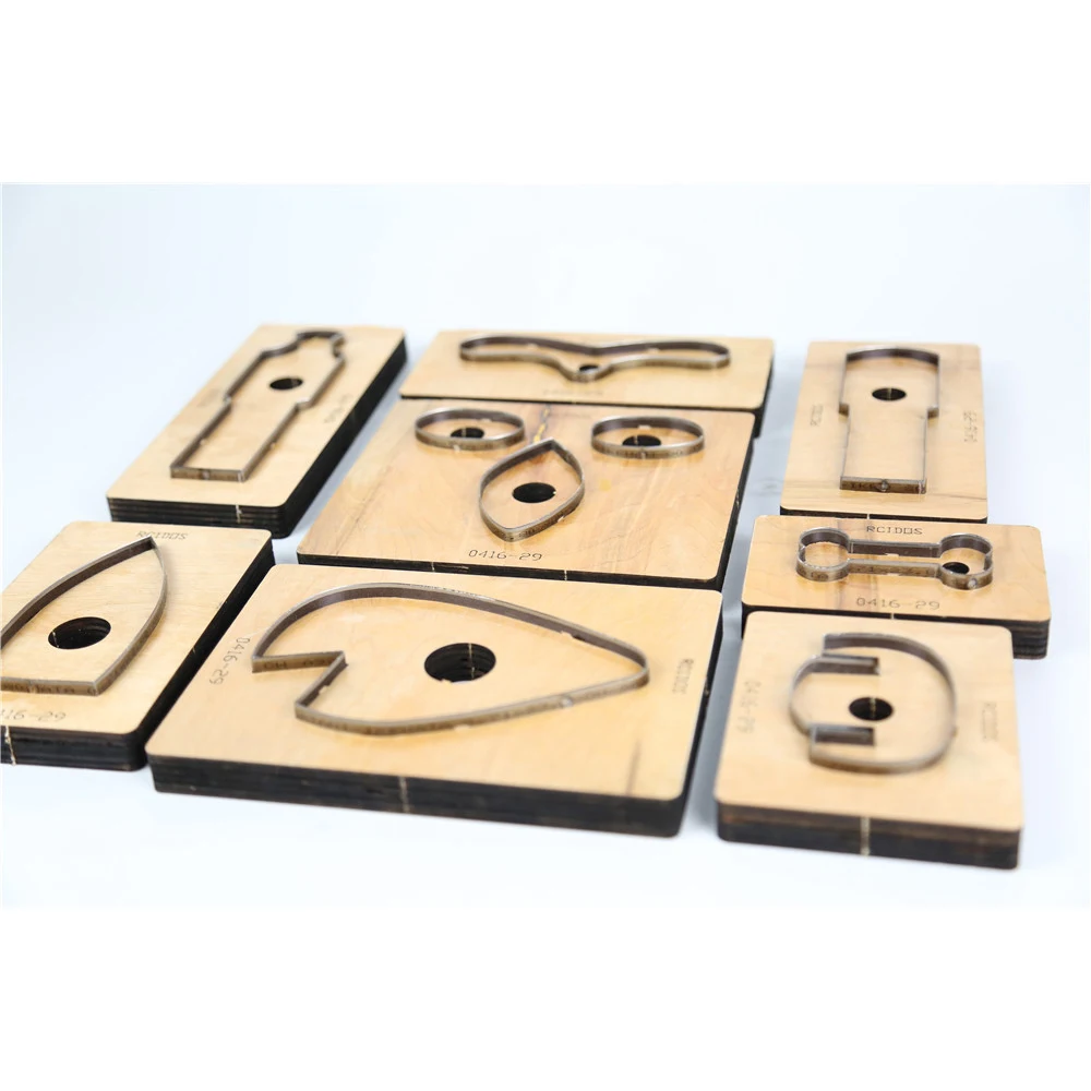 Лазерный штамп RCIDOS в форме кожи под заказ японское стальное лезвие ремешок для