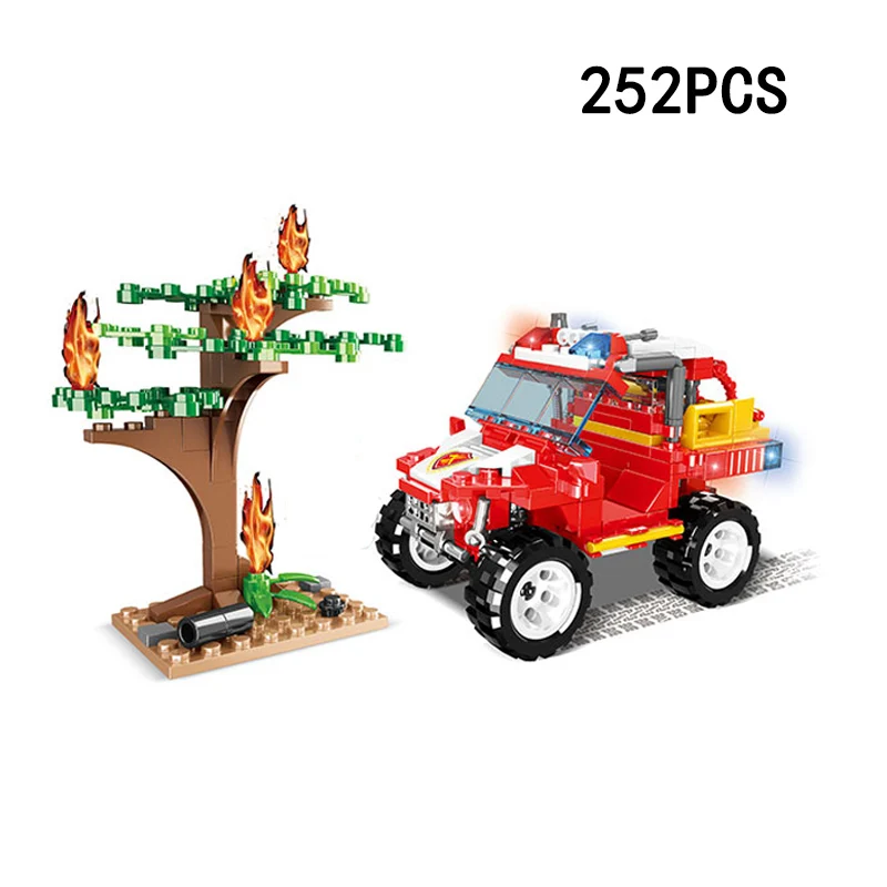 Пожарные серии город пожарный ДВИГАТЕЛЬ внедорожник лодка грузовой вертолет