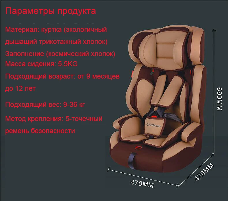 Новинка, детское автокресло от 9 месяцев до 12 лет, для детей, авто Безопасность, Йо, защита кресла, детское сиденье, безопасность
