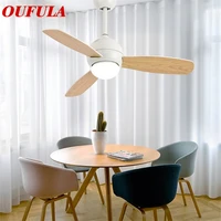 aosong modern ceiling fan lights lamps white with remote control fan blade for dining room bedroom restaurant