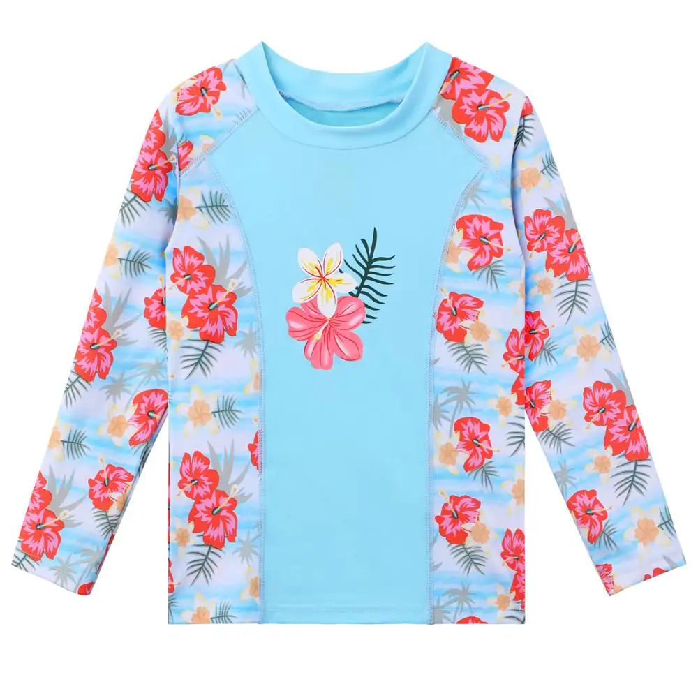 BAOHULU UPF50 + детский купальник с цветочным рисунком купальный костюм длинными