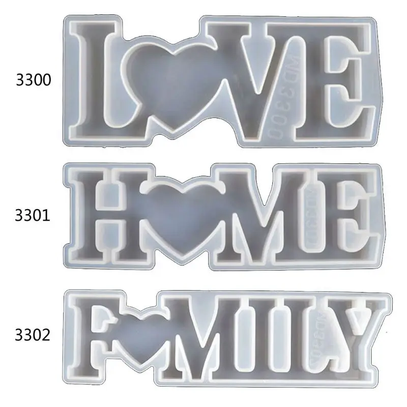 Love Home Family Silicone Mold Love Sign Word Mold Epoxy Resin Molds Art Crafts Au06 20 Dropship