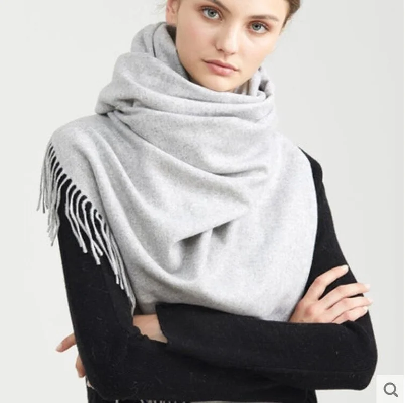 

2022 100% Wool Winter Scarf Women Scarves Adult Solid Luxury Autumn Fashion Designer Scarf Poncho Scarfs for Ladies Girl Wrap