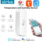 Умный датчик температуры и влажности Tuya Zigbee, дисплей в режиме реального времени, интеллектуальное соединение, дистанционное управление через приложение, совместим с Google Home