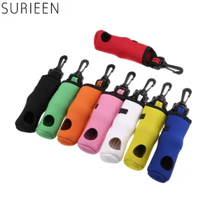 Портативная неопреновая сумка для мяча для гольфа, держатель для футболки, переносной чехол для хранения, Сумка с поворотным зажимом для поясного ремня для тренировок