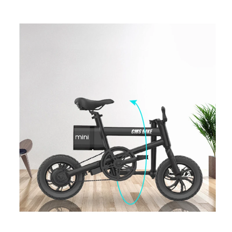 CMSBIKE Умный складной электрический велосипед 36В 250 Вт 12 дюймов шины 25 км/ч Макс
