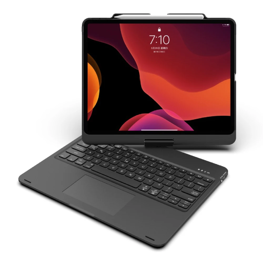 Поворотный Чехол для беспроводной клавиатуры Bluetooth чехол с сенсорной панелью 2020