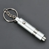 1pc cigar punch cigar cutter blade key ring chain pendant draw hole opener cutters gadgets pocket cutting smoking accessories