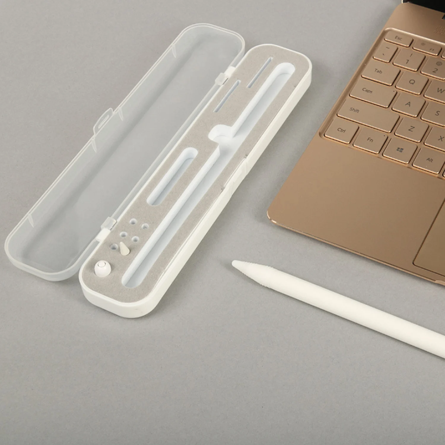 Портативный Прозрачный ударопрочный чехол-держатель для переноски Apple Pencil 1 2